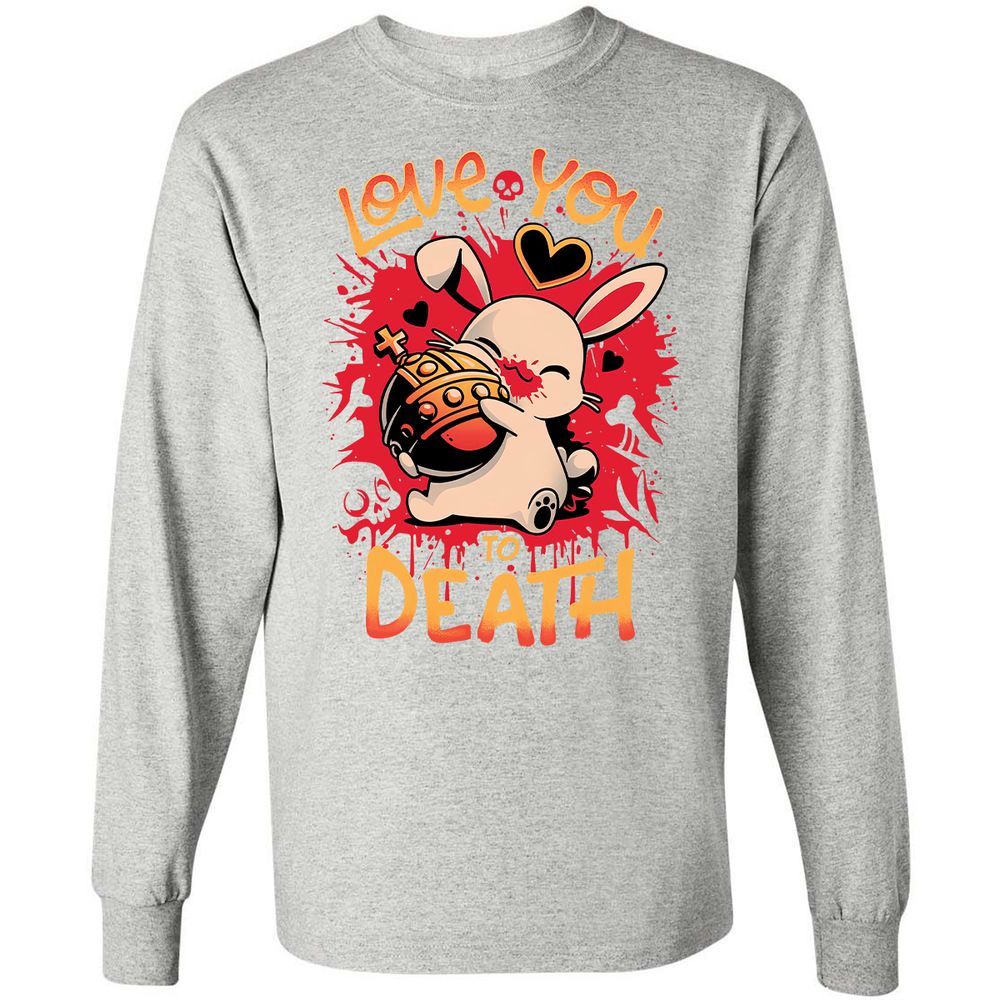 Long Sleeve T-Shirt - 1X7NL3FJ - Ash - 7