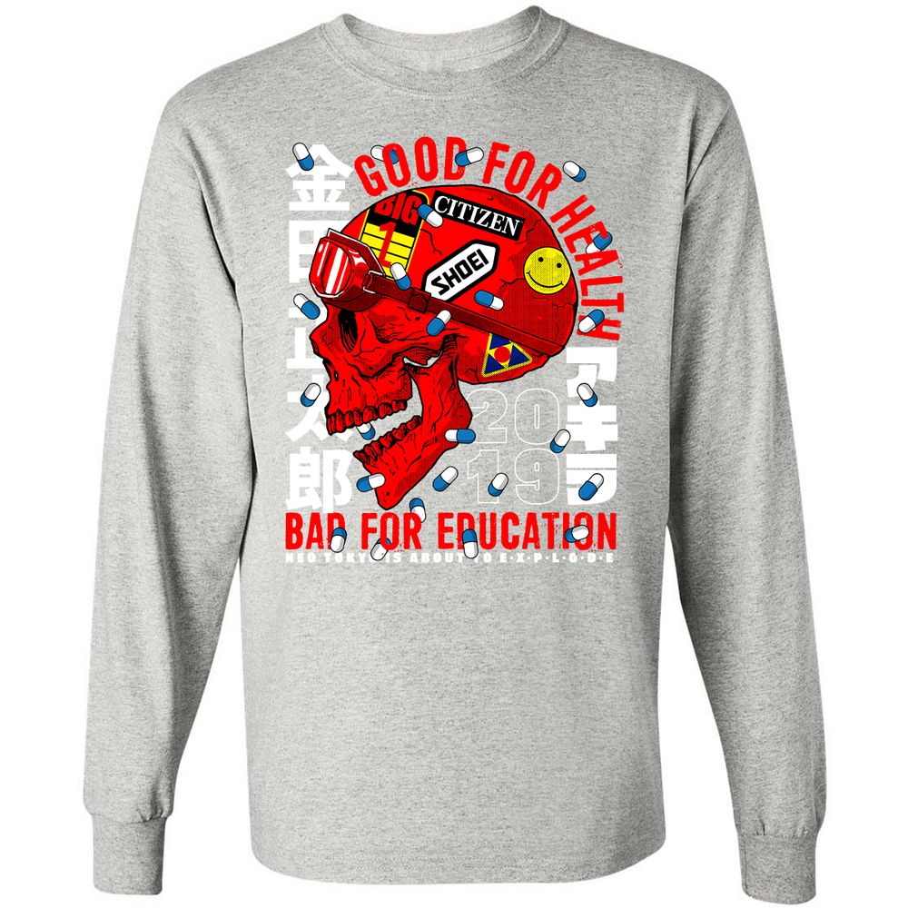 Long Sleeve T-Shirt - UU7JH7G4 - Ash - 7