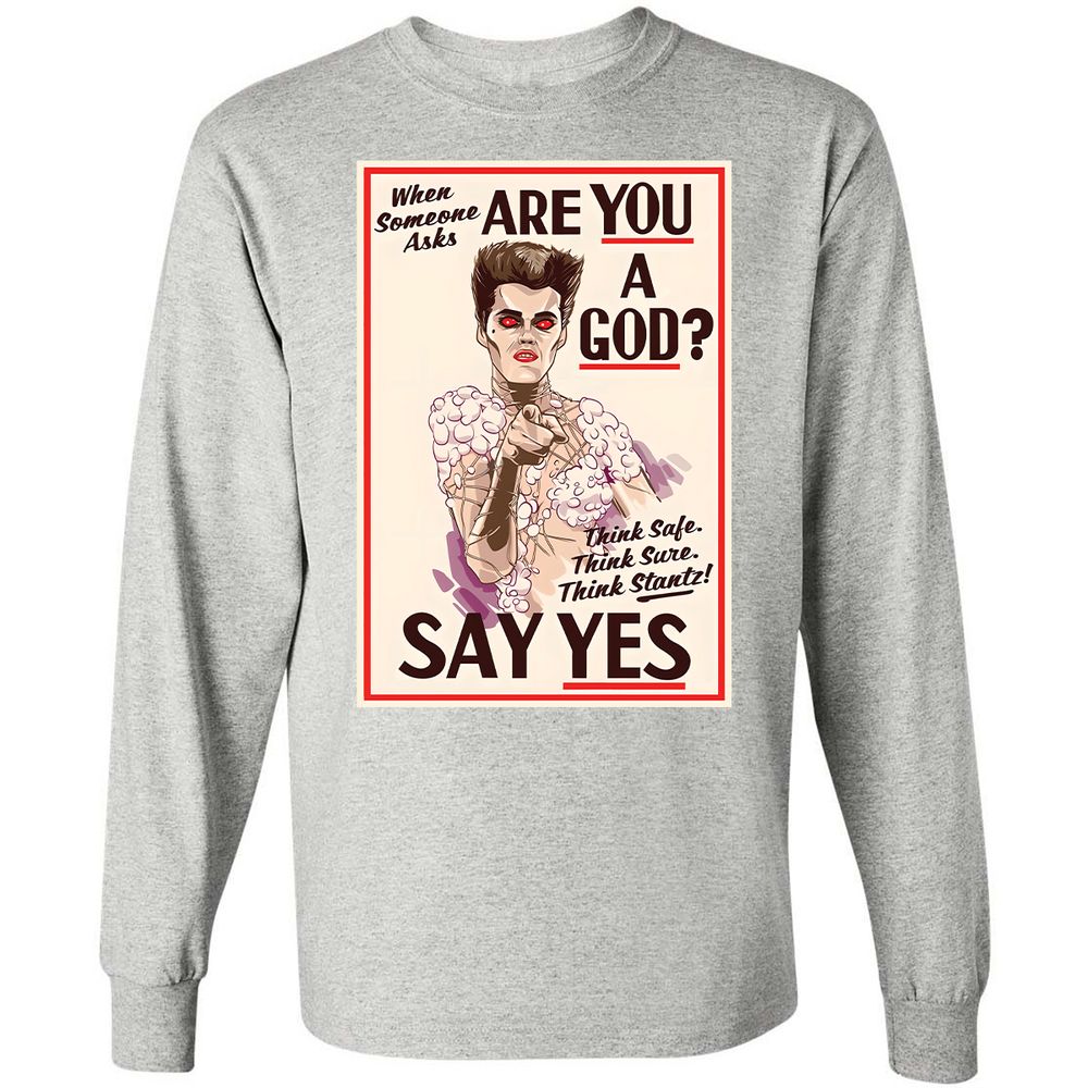 Long Sleeve T-Shirt - GQP7K1SV - Ash - 7