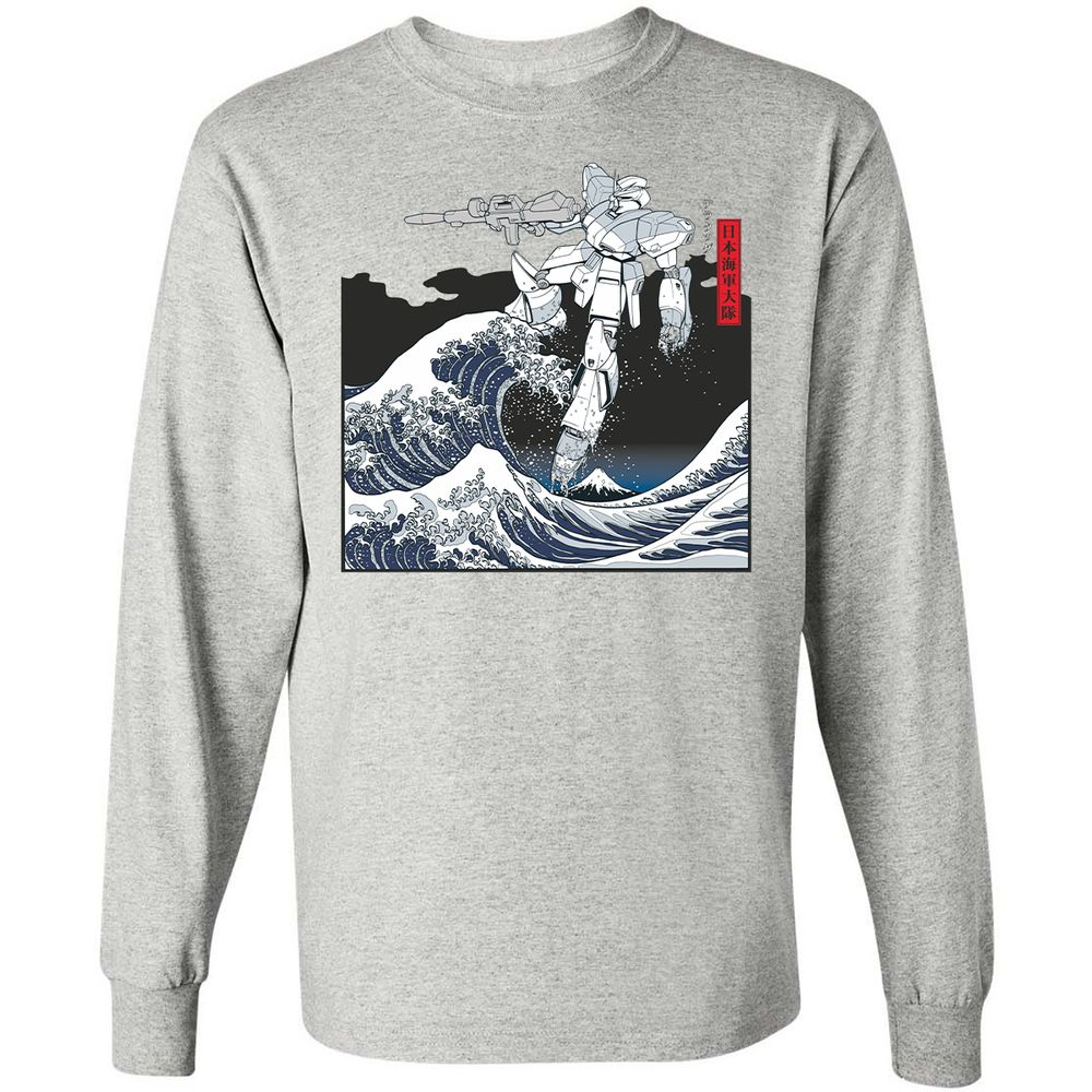 Long Sleeve T-Shirt - RDDH217Q - Ash - 7