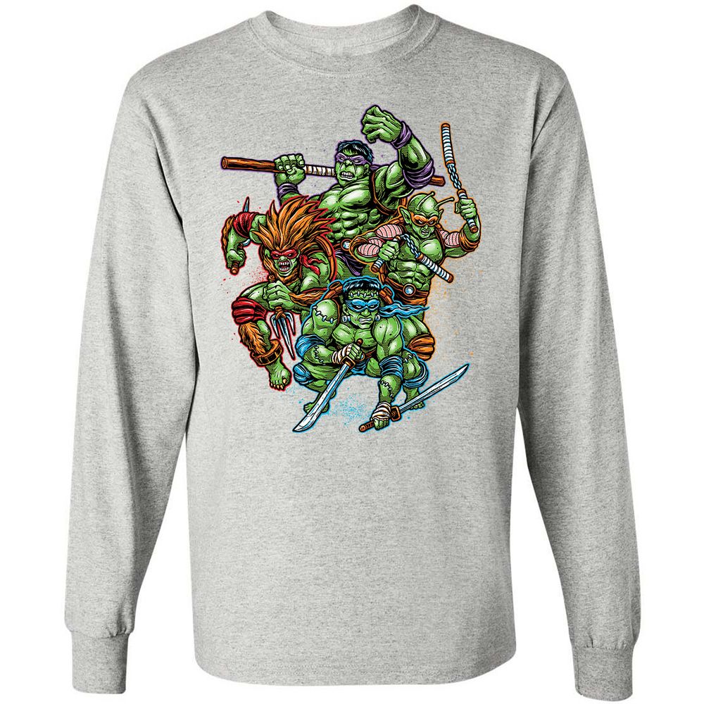 Long Sleeve T-Shirt - 84NQK8VW - Ash - 7