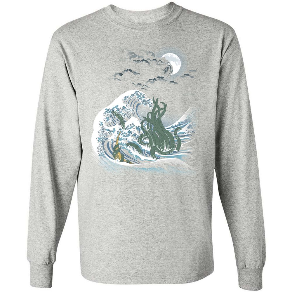 Long Sleeve T-Shirt - V4DF5ETL - Ash - 7