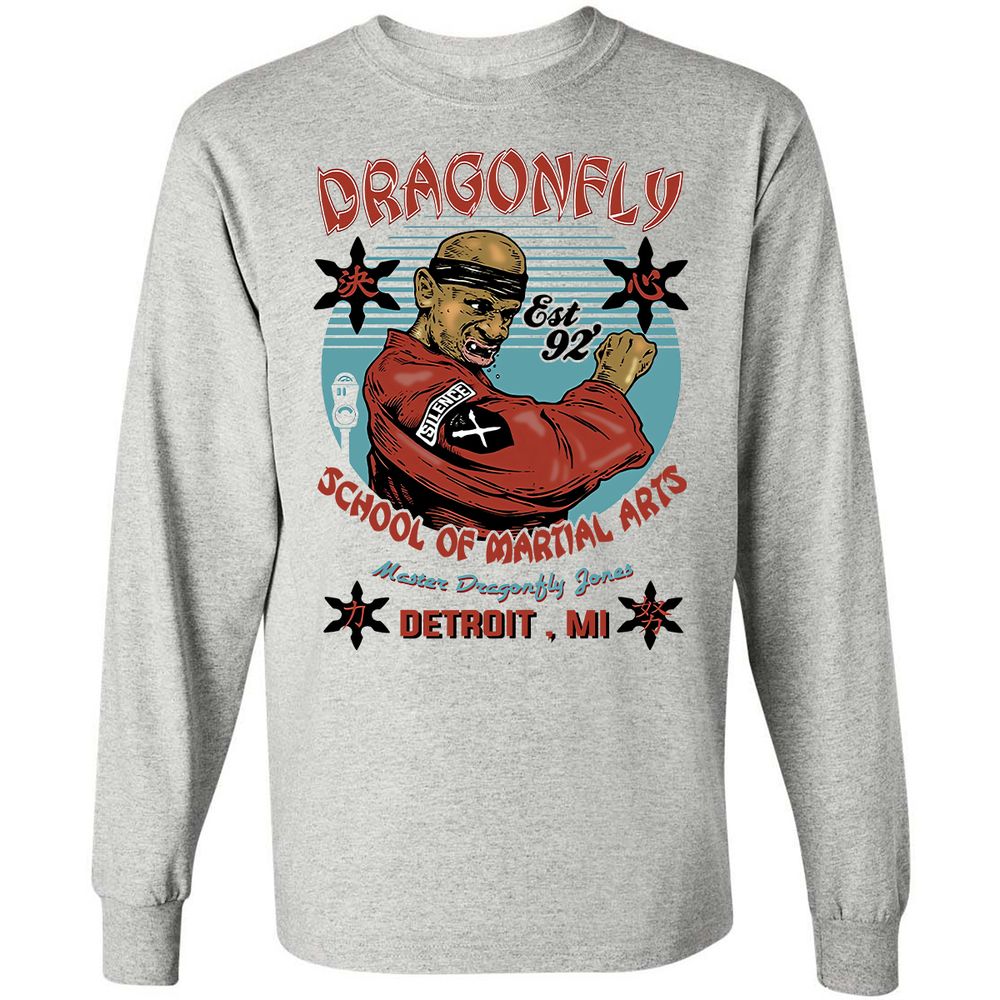 Long Sleeve T-Shirt - LM9KY8XR - Ash - 7