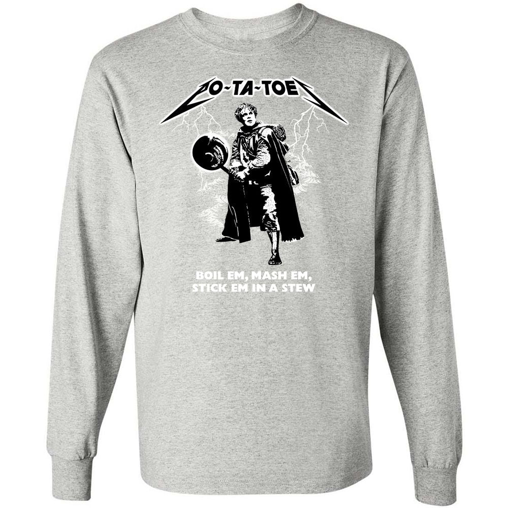 Long Sleeve T-Shirt - JV6QMX6Z - Ash - 7