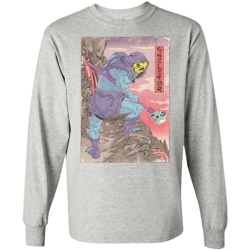 Long Sleeve T-Shirt - GWNTJHEJ - Ash - 7