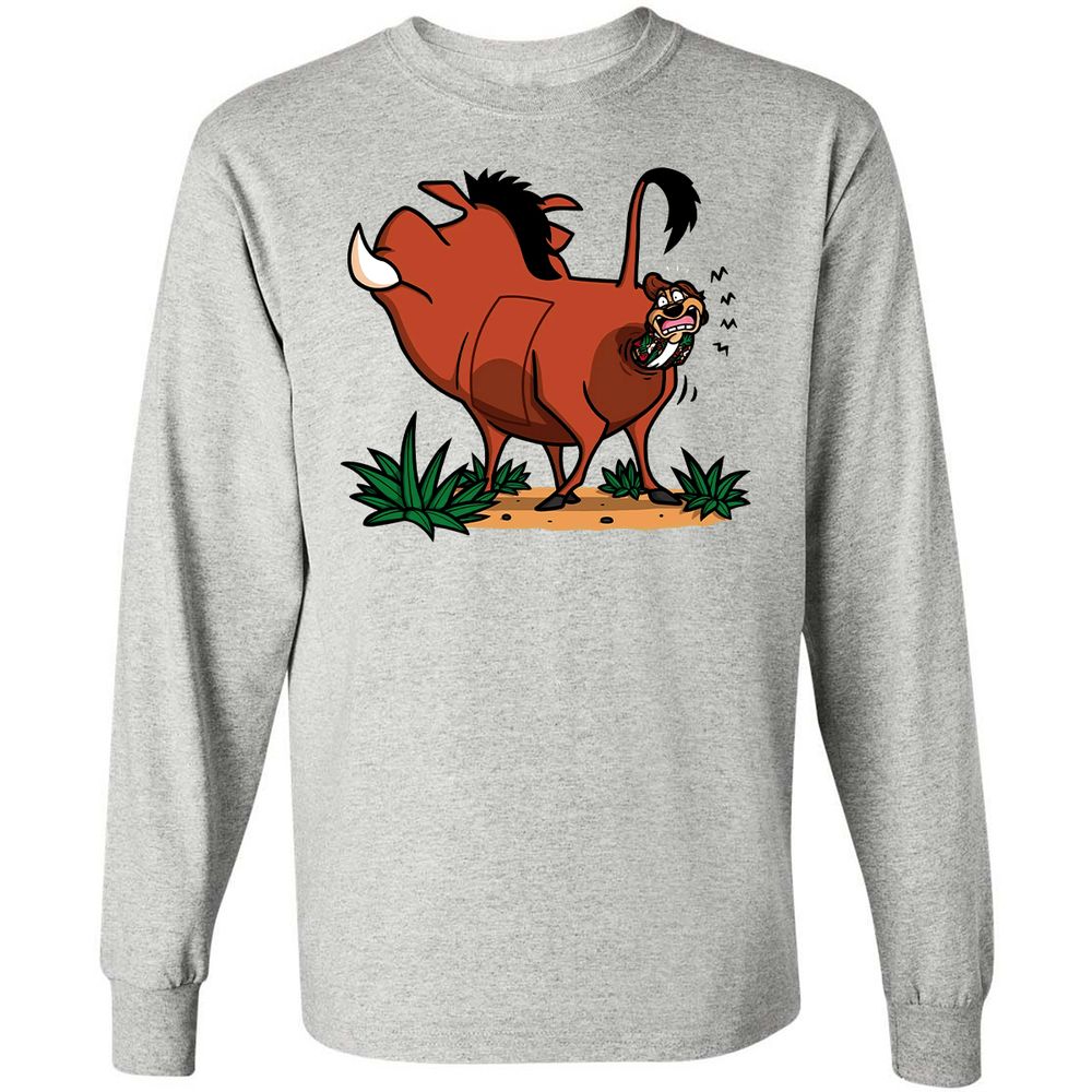 Long Sleeve T-Shirt - 9EVE3PF1 - Ash - 7