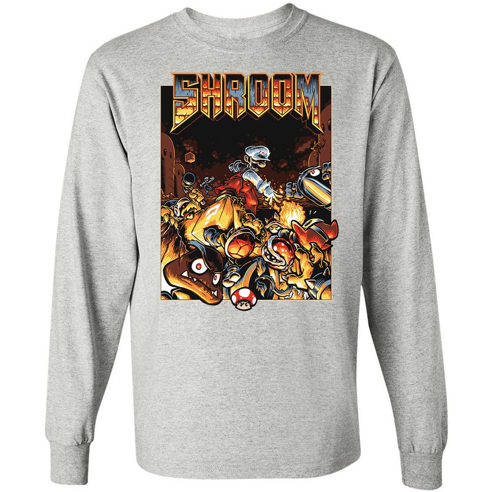 Long Sleeve T-Shirt - 8QCRFE8L - Ash - 7