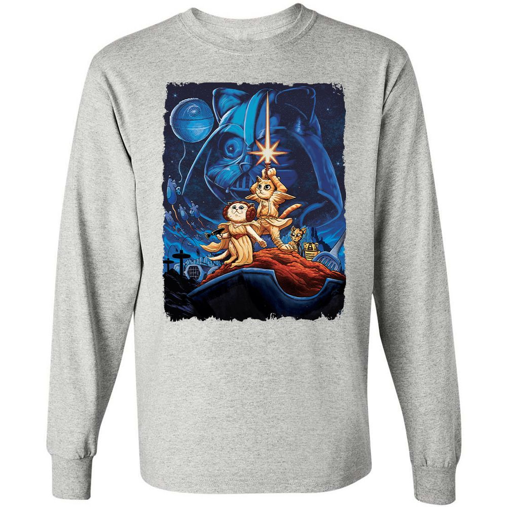 Long Sleeve T-Shirt - BX7Y6H8Y - Ash - 7