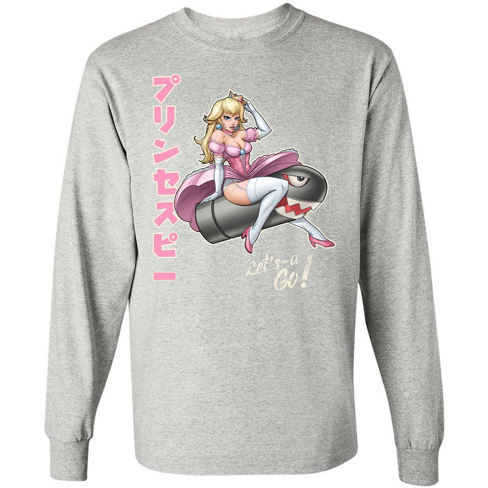 Long Sleeve T-Shirt - LF92DZKW - Ash - 7