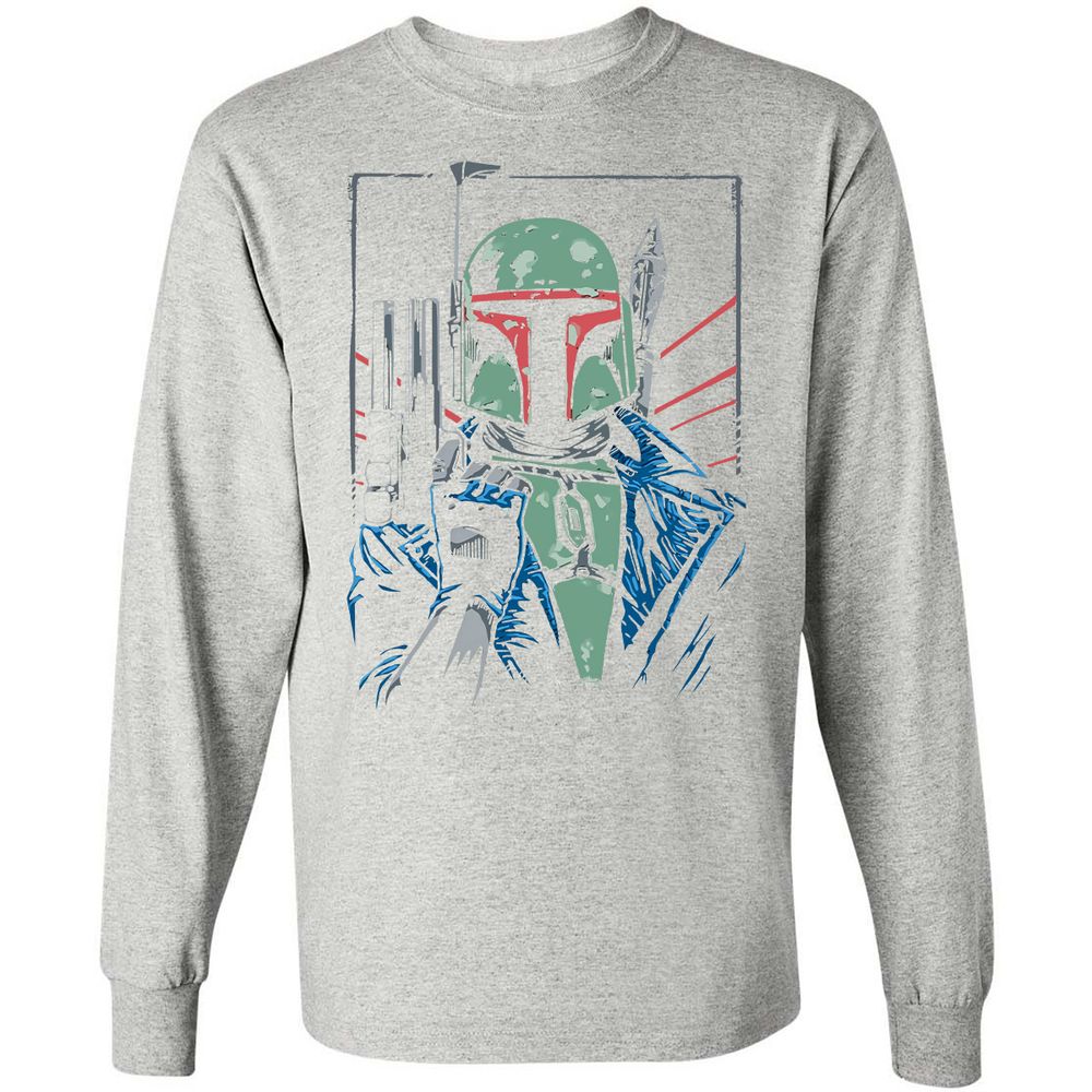 Long Sleeve T-Shirt - GLX7M4C4 - Ash - 7