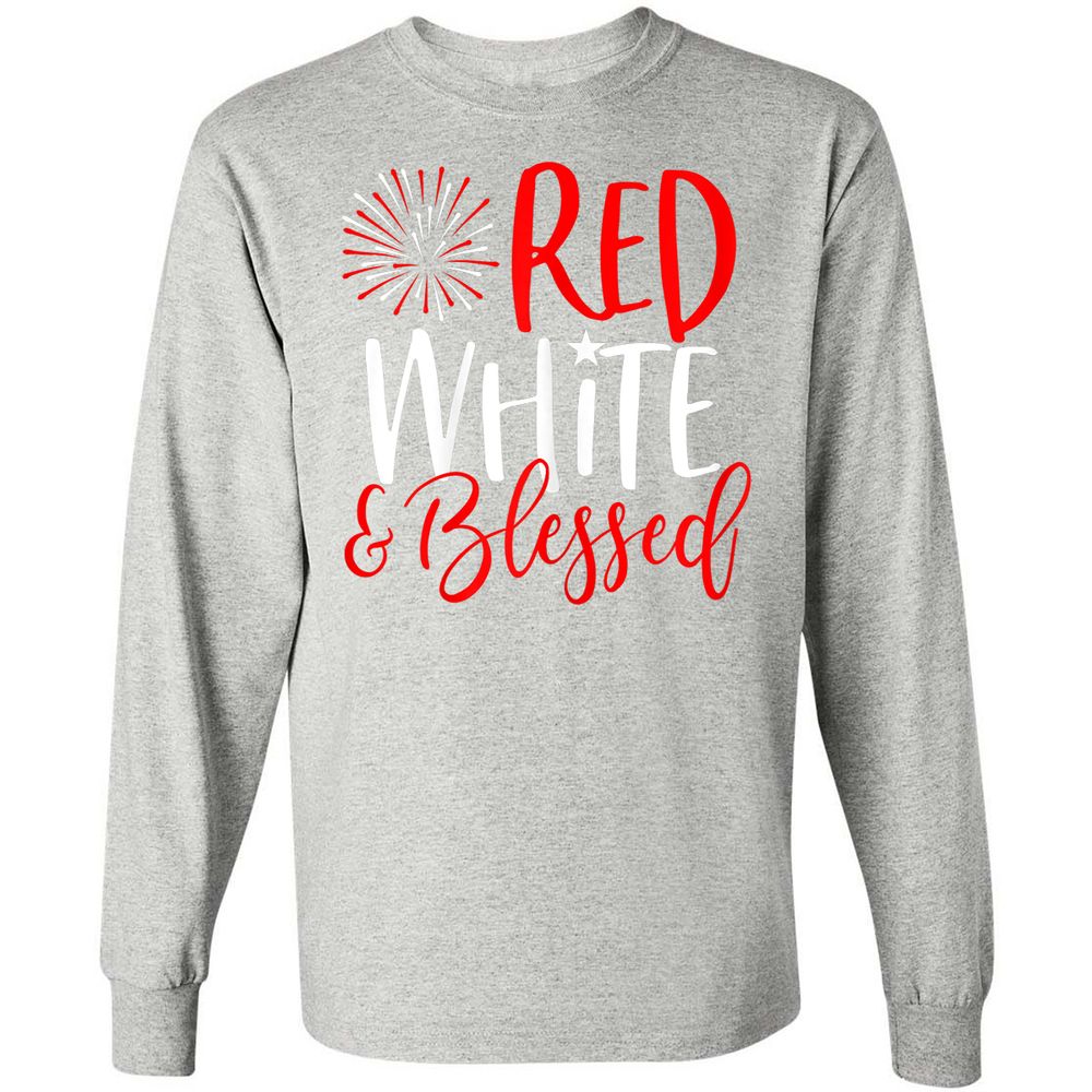 Long Sleeve T-Shirt - 7DW5P8FV - Ash - 7