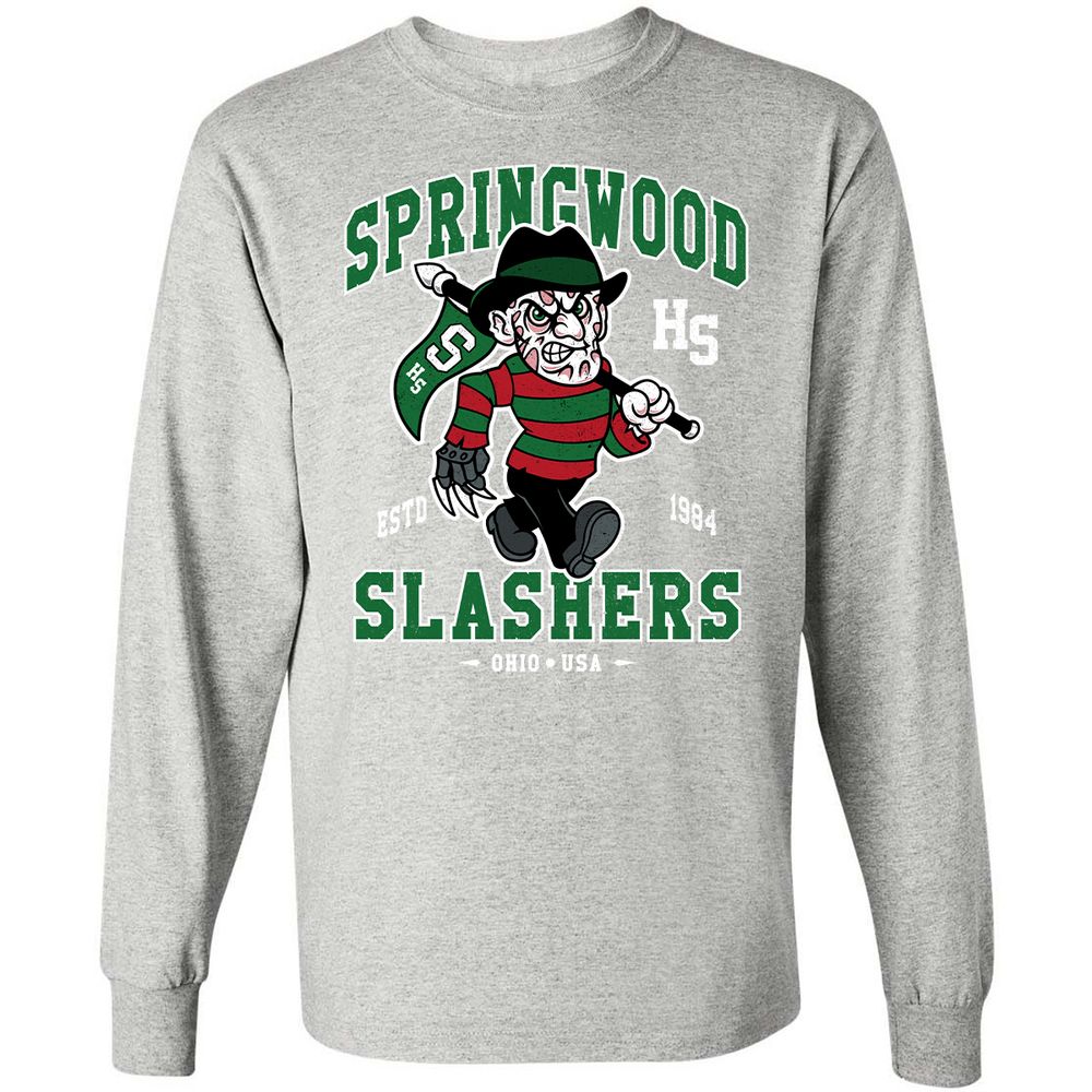 Long Sleeve T-Shirt - NQKVR6YC - Ash - 7