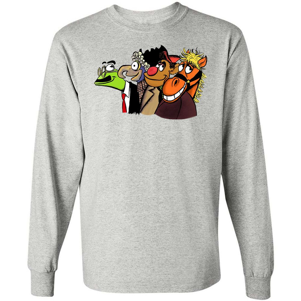 Long Sleeve T-Shirt - 1NZPXSAK - Ash - 7