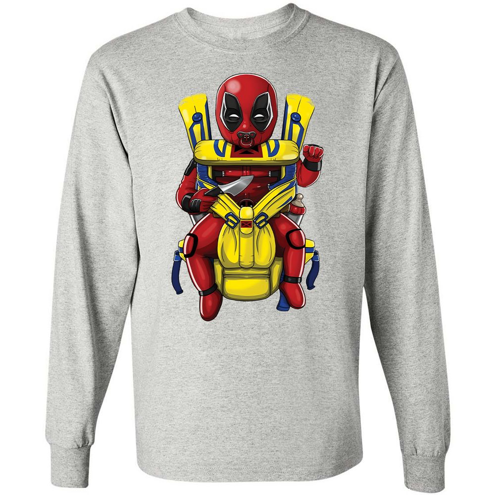 Long Sleeve T-Shirt - XKJLWVEK - Ash - 7