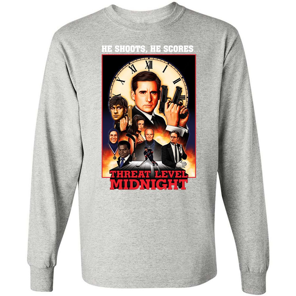 Long Sleeve T-Shirt - 14XJX6CS - Ash - 7