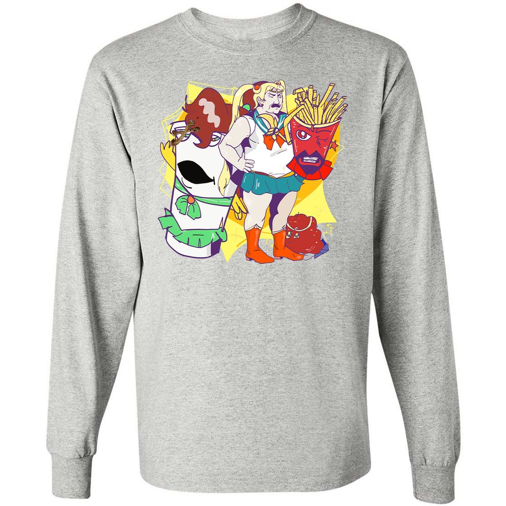 Long Sleeve T-Shirt - R7PDLHEU - Ash - 7