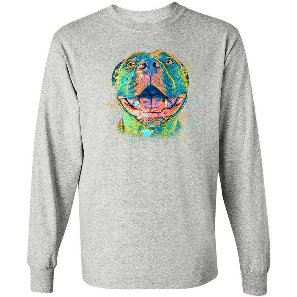 Long Sleeve T-Shirt - 6X2UKE8J - Ash - 7