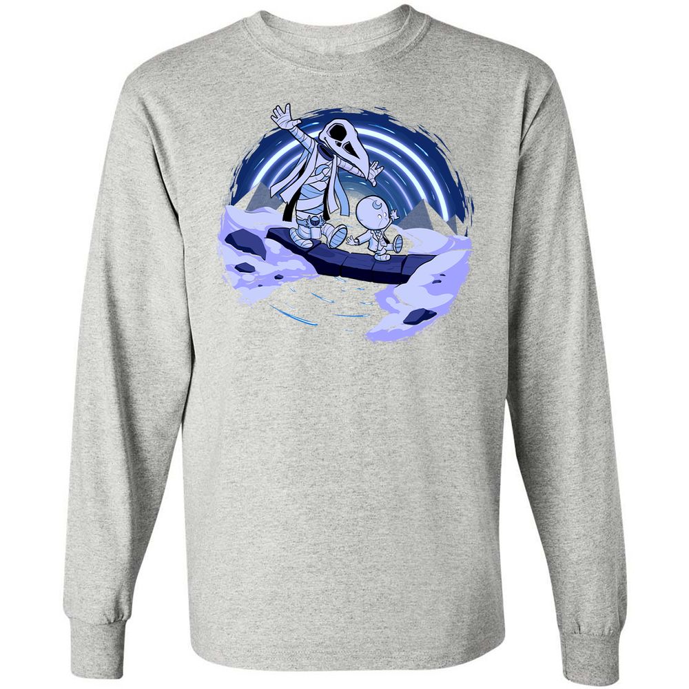 Long Sleeve T-Shirt - B9Y4VE1X - Ash - 7