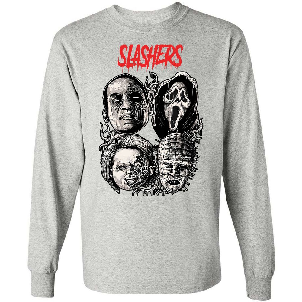 Long Sleeve T-Shirt - GFHQT73Z - Ash - 7