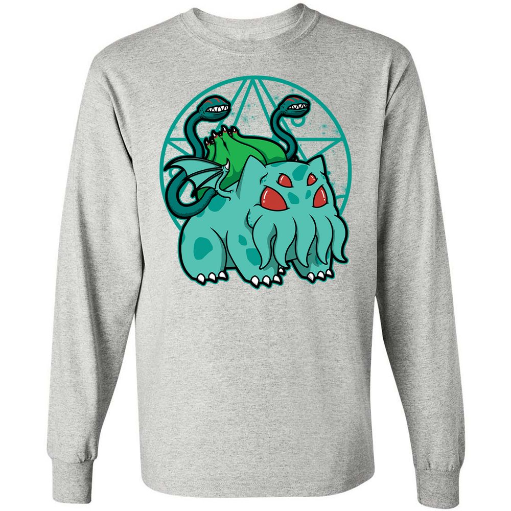 Long Sleeve T-Shirt - UYWCBDU7 - Ash - 7