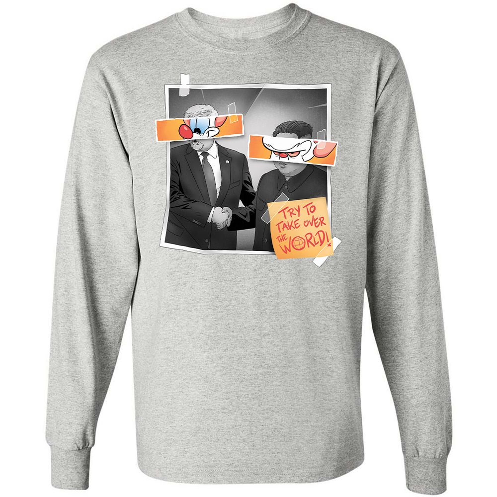 Long Sleeve T-Shirt - V184K7TK - Ash - 7