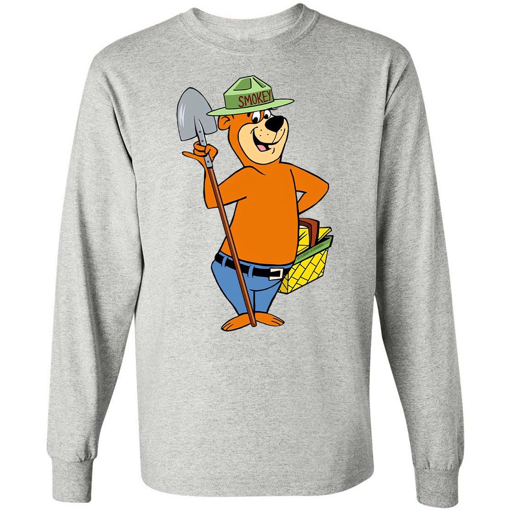 Long Sleeve T-Shirt - 1E6HA5NT - Ash - 7