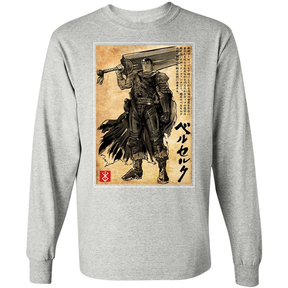 Long Sleeve T-Shirt - P9BHFV65 - Ash - 7