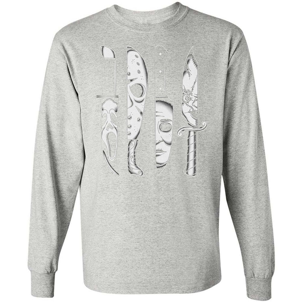 Long Sleeve T-Shirt - S5R58QCS - Ash - 7