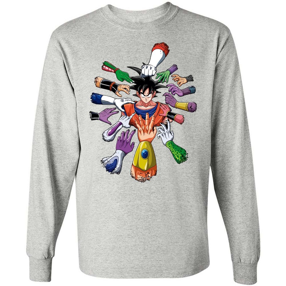 Long Sleeve T-Shirt - HCKKAJFD - Ash - 7