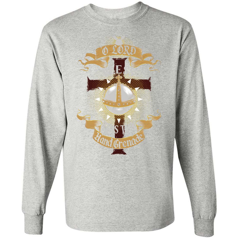 Long Sleeve T-Shirt - BYEQL2B8 - Ash - 7