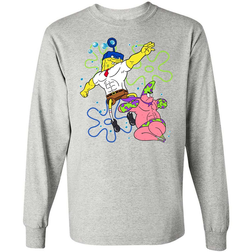 Long Sleeve T-Shirt - FC7BVJ1Q - Ash - 7