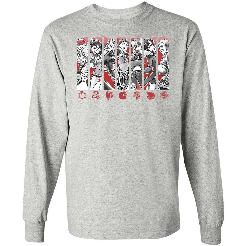 Long Sleeve T-Shirt - P81RMQZZ - Ash - 7