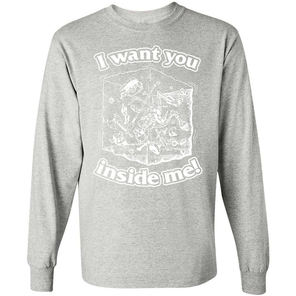 Long Sleeve T-Shirt - 6QS6SEHC - Ash - 7