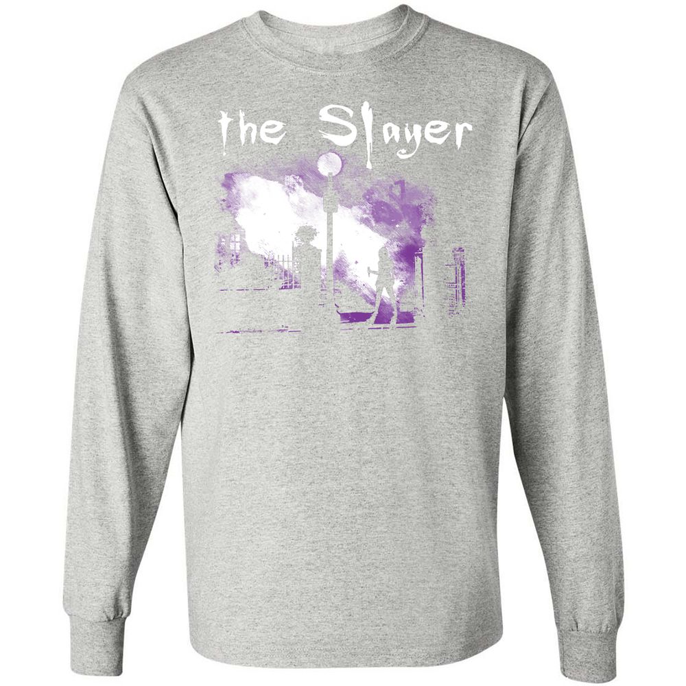 Long Sleeve T-Shirt - 75FSY3KQ - Ash - 7