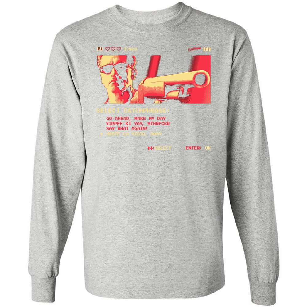 Long Sleeve T-Shirt - US1QCHNA - Ash - 7