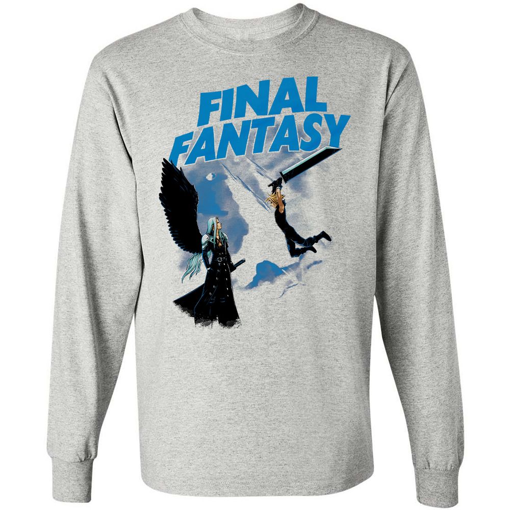 Long Sleeve T-Shirt - C78GQEBX - Ash - 7