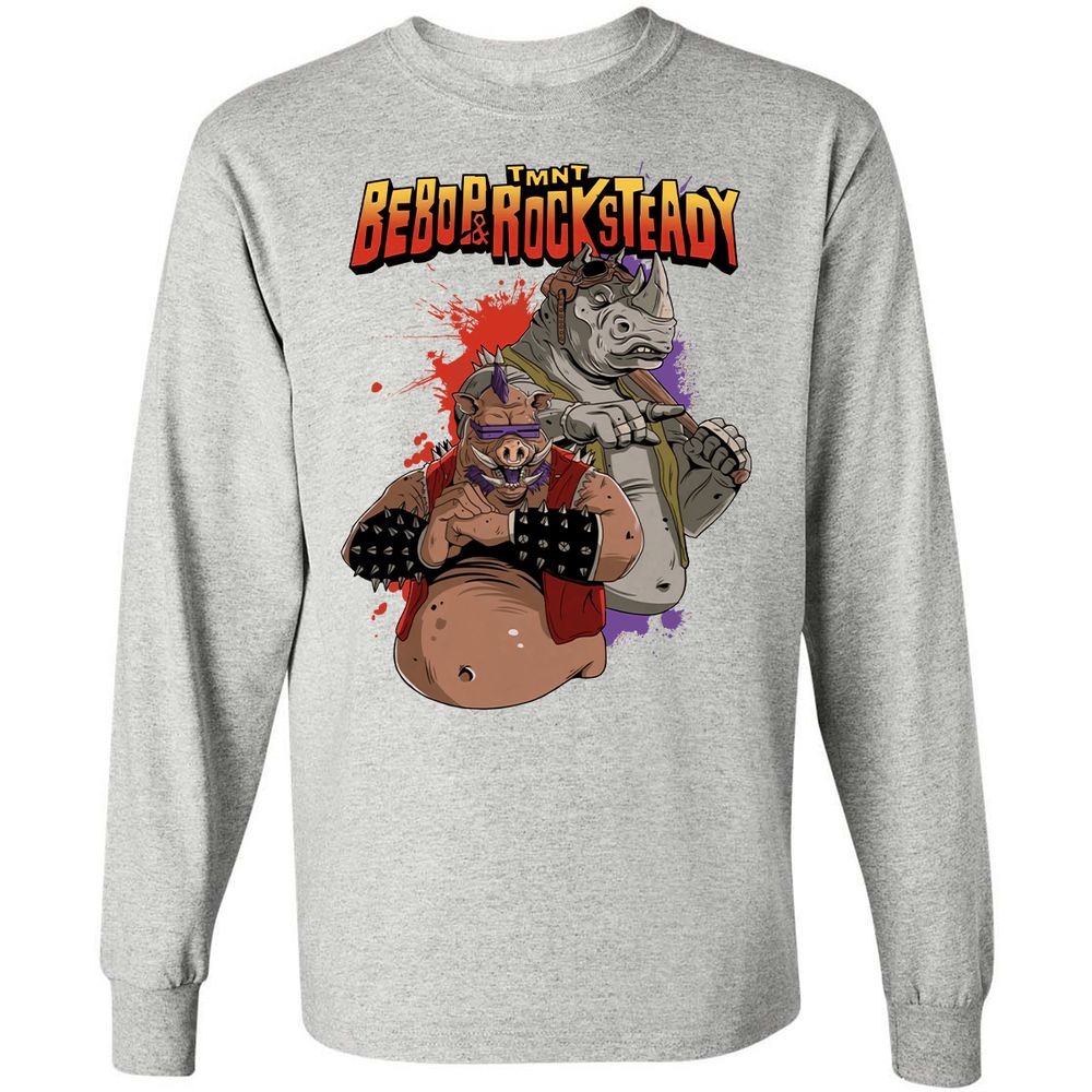 Long Sleeve T-Shirt - VQTGAFCY - Ash - 7