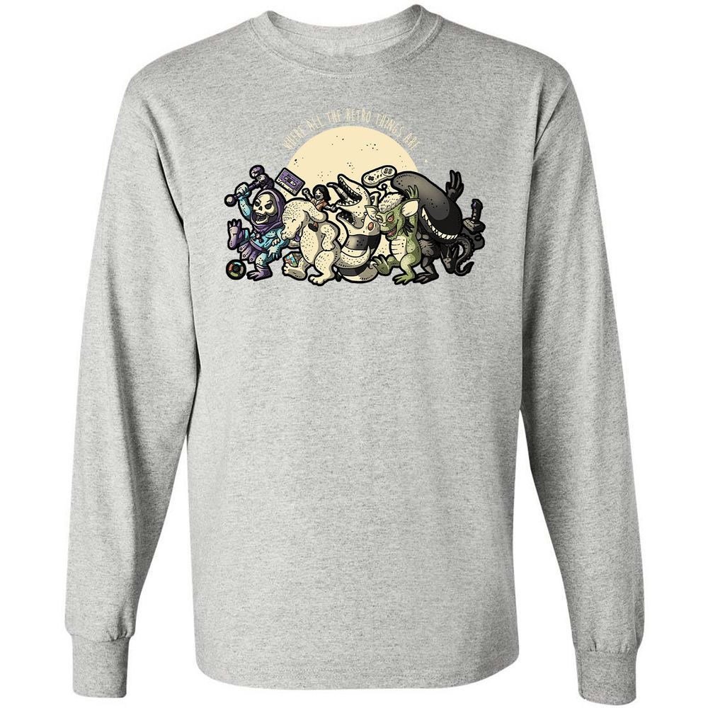 Long Sleeve T-Shirt - 7MLXA5K7 - Ash - 7