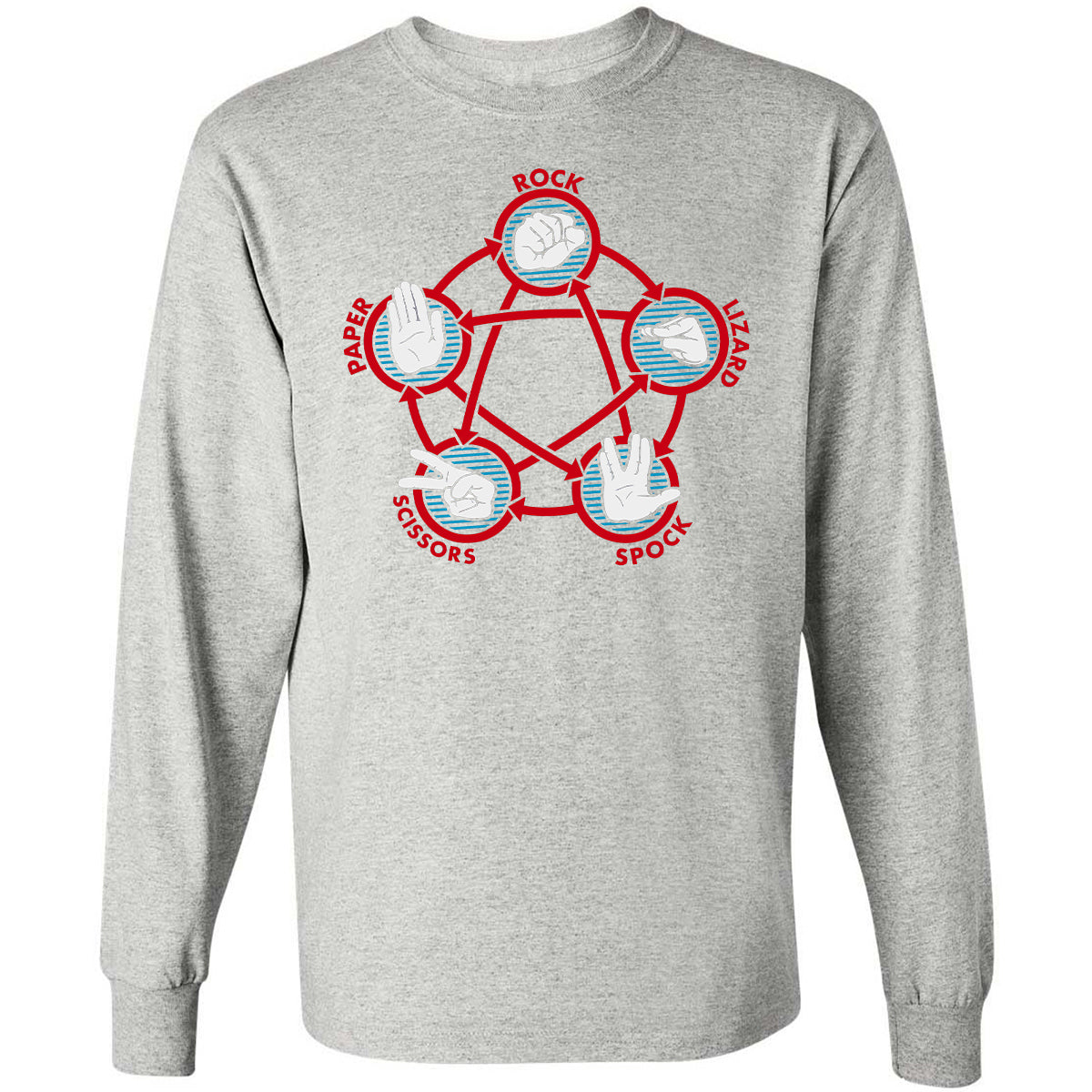 Long Sleeve T-Shirt - V8UTT6SY - Ash - 7