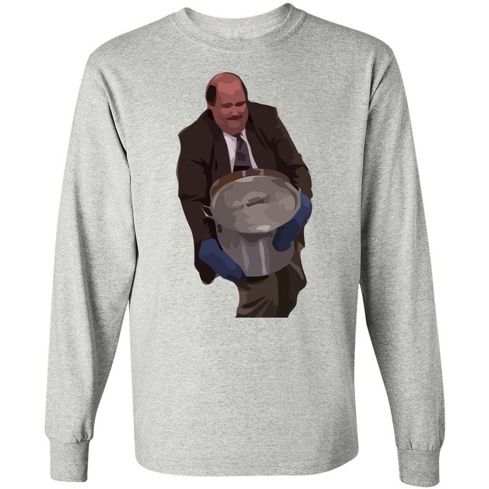 Long Sleeve T-Shirt - LGC1Z7X9 - Ash - 7