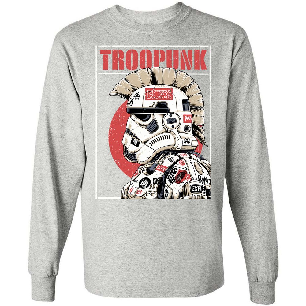 Long Sleeve T-Shirt - EE8Z6KU6 - Ash - 7