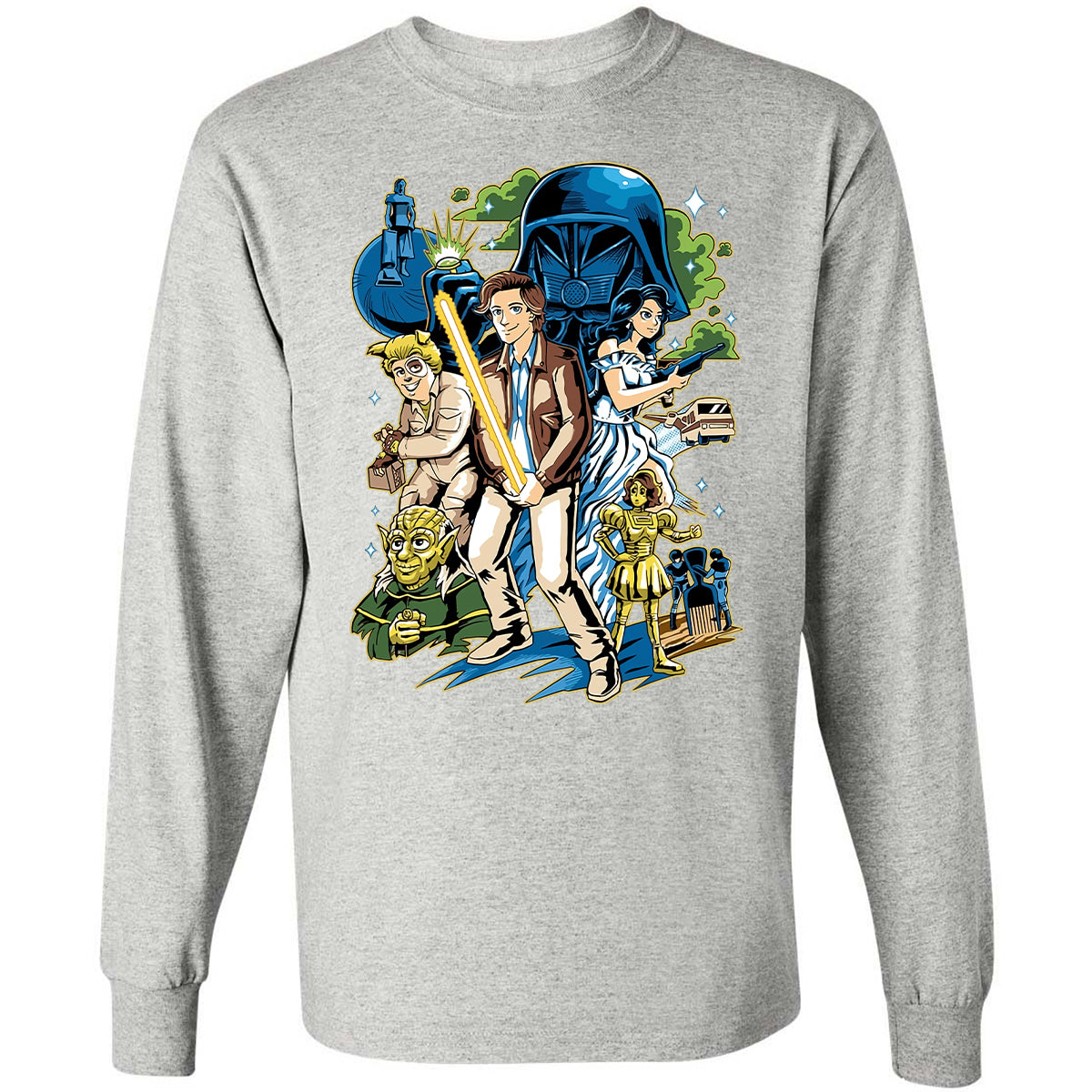 Long Sleeve T-Shirt - PW6U25DH - Ash - 7