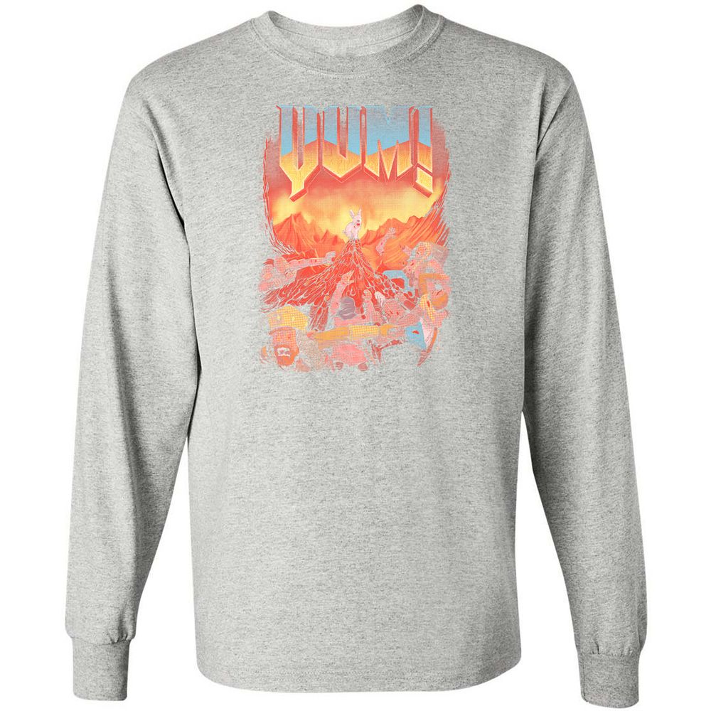 Long Sleeve T-Shirt - 1XCRDEMD - Ash - 7