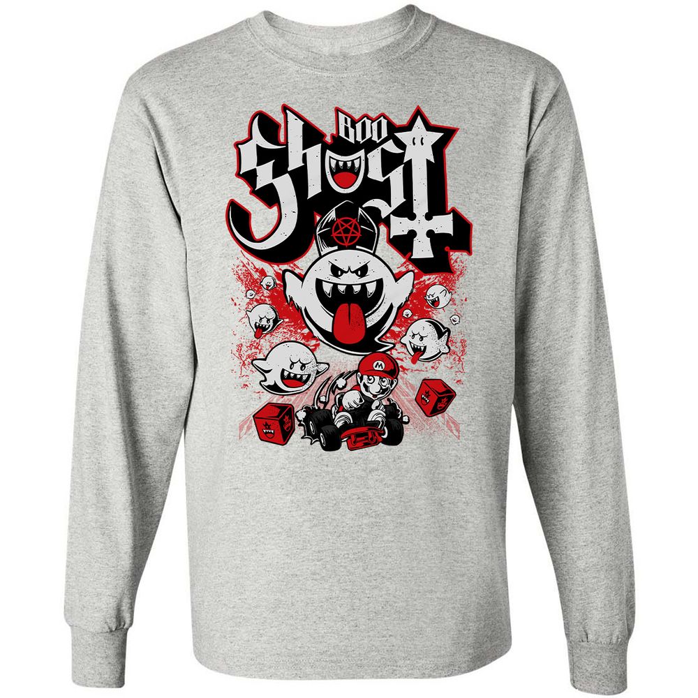 Long Sleeve T-Shirt - 6HD7S4GQ - Ash - 7