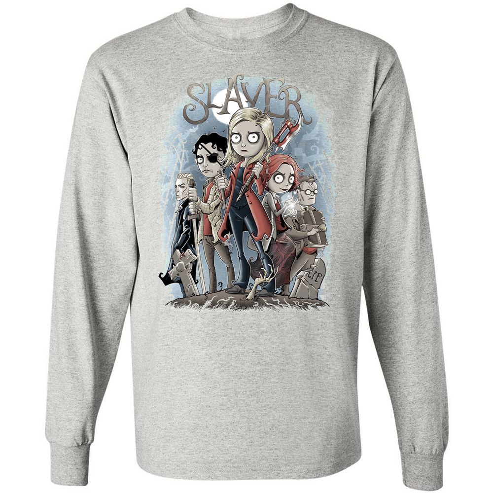 Long Sleeve T-Shirt - 6CUDQMPZ - Ash - 7