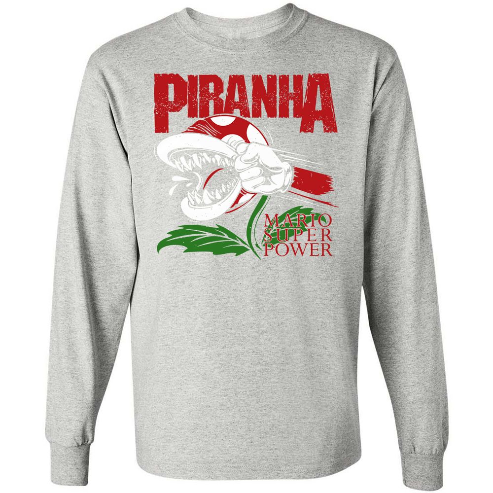 Long Sleeve T-Shirt - QLFV4WDF - Ash - 7