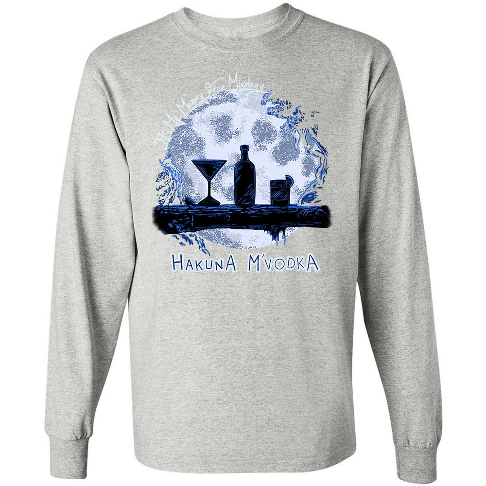 Long Sleeve T-Shirt - 6J982QUR - Ash - 7