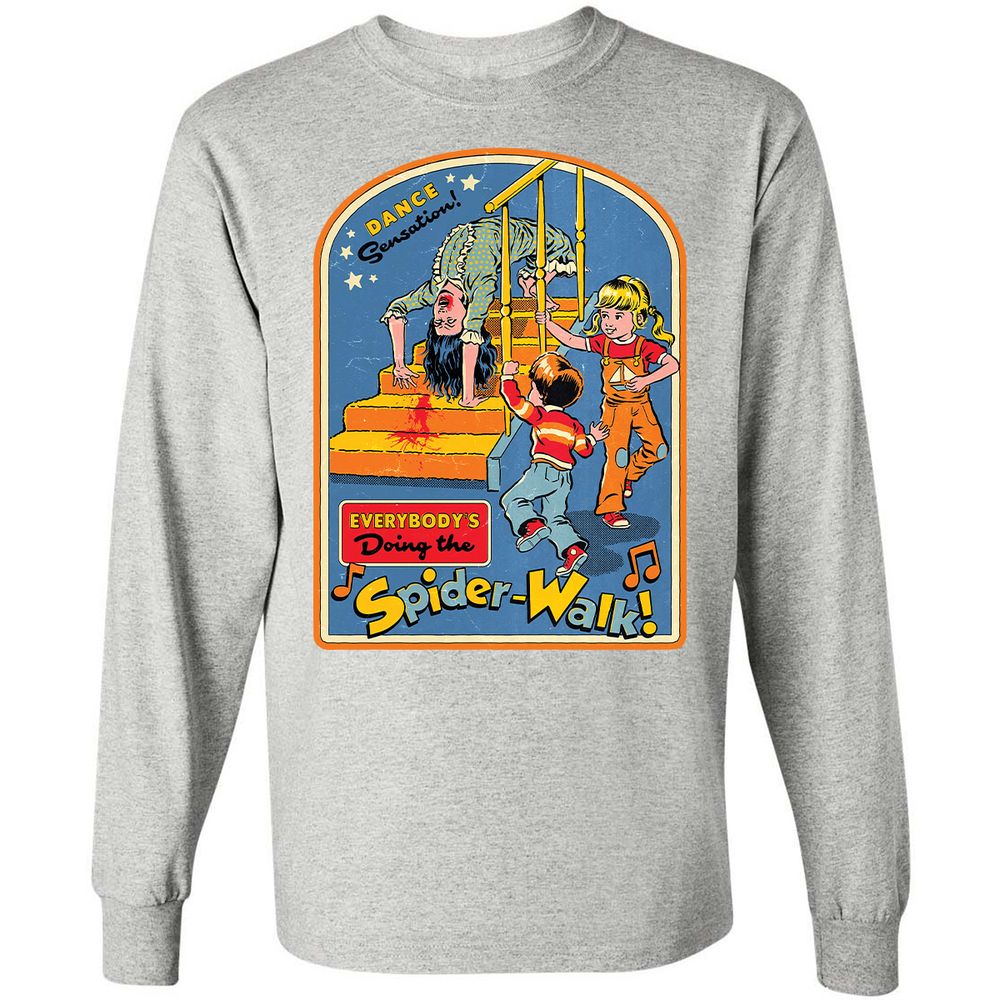 Long Sleeve T-Shirt - YZKD8JQT - Ash - 7