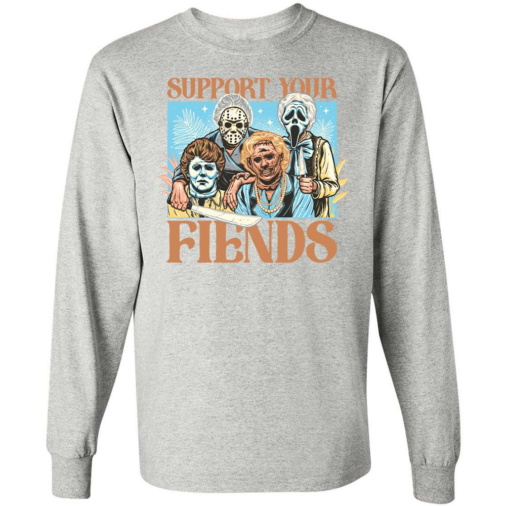 Long Sleeve T-Shirt - G8B8J5ZV - Ash - 7