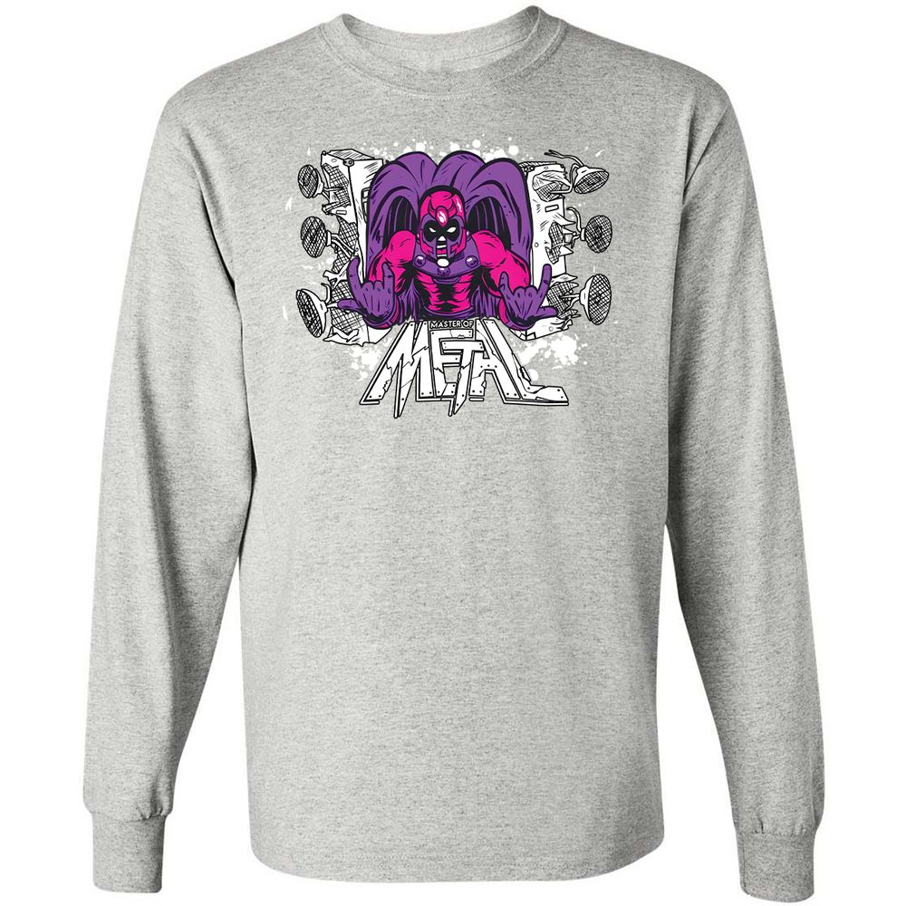 Long Sleeve T-Shirt - W8W4GX6E - Ash - 7